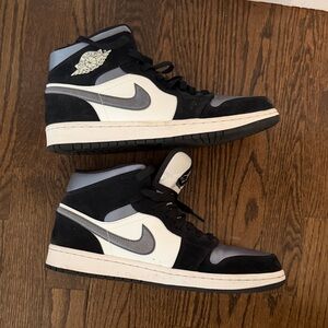 Nike Black and White High-Top Sneakers